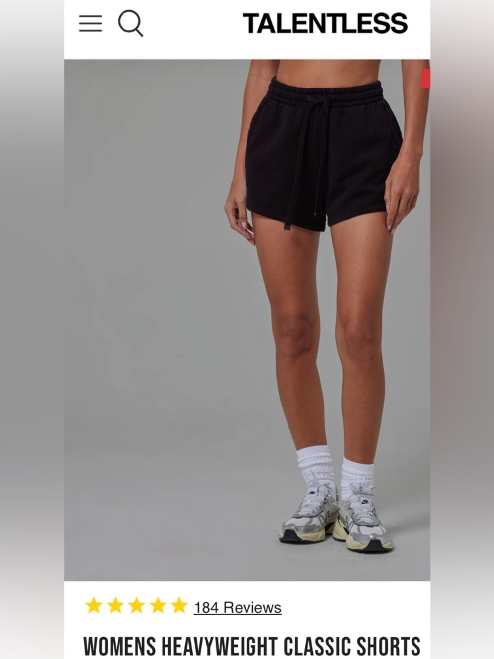 TALENTLESS Black Women’s Athletic Heavyweight Shorts